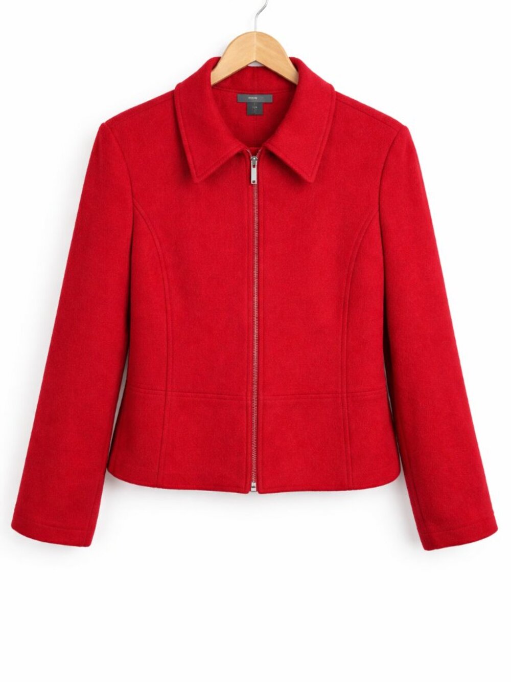 LOUBEN | Portfolio Red Wool & Cashmere Blend Jacket - Size 8